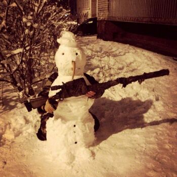 Лазертаг Смоленск — зимний лазертаг — Военный снеговик :) Прислано Роман Бут-… — фото 4 — февраль 2018