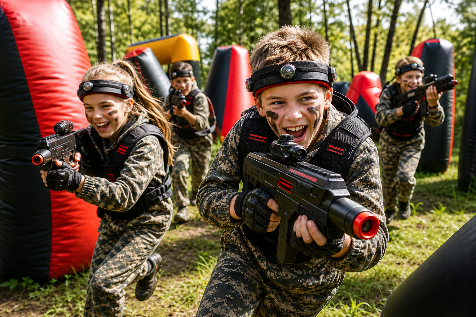 Детский день рождения в лазертаге Laserwar, Смоленск